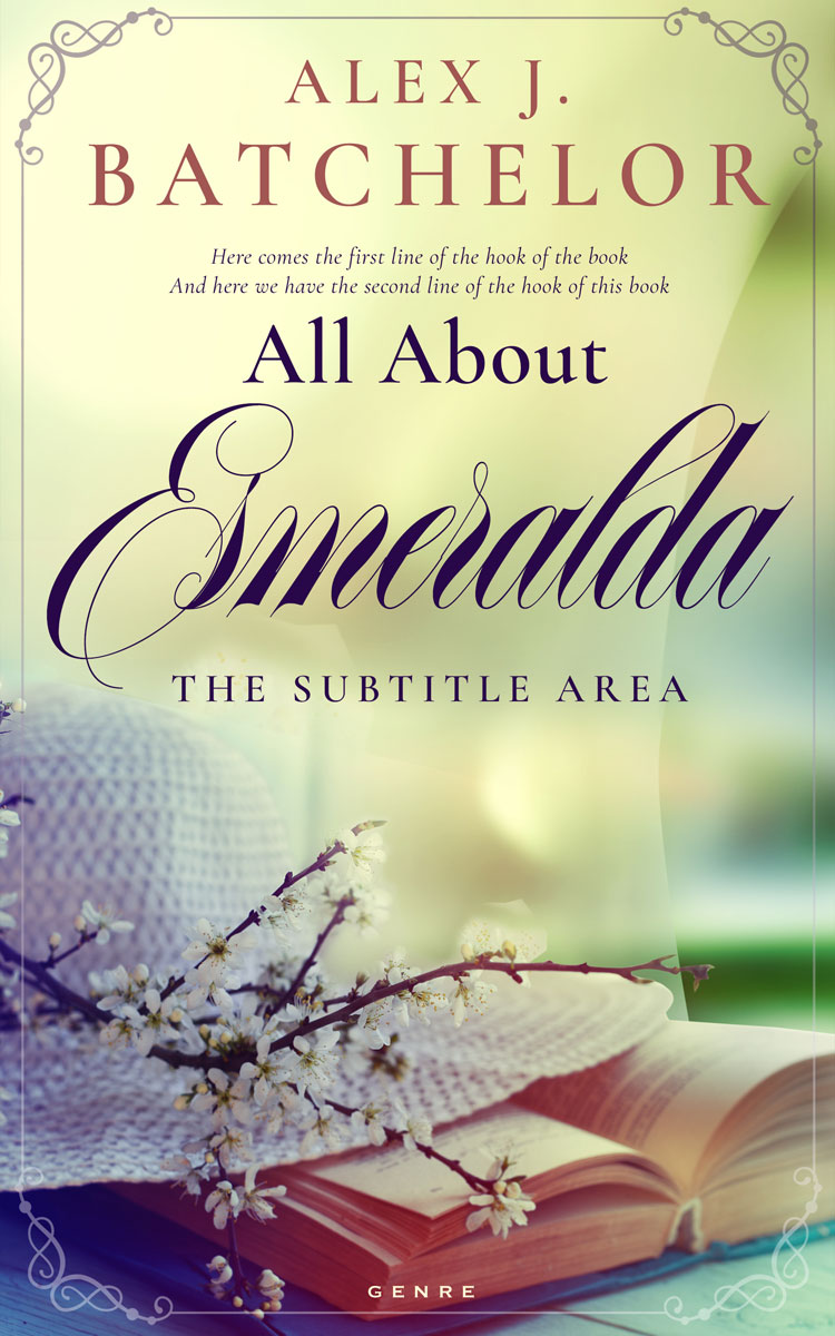 2D view of Premade Romance Book Cover - Green Mist