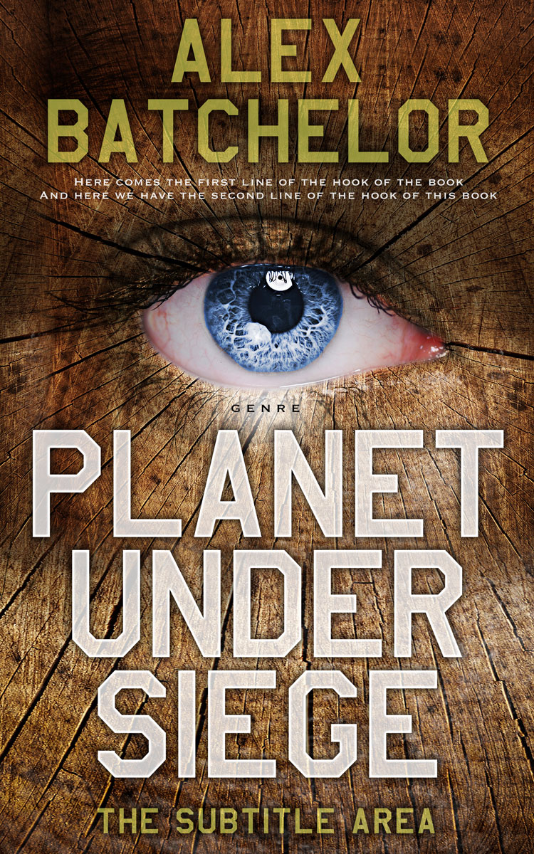 2D view of Premade Fantasy Book Cover - Metallic Bronze