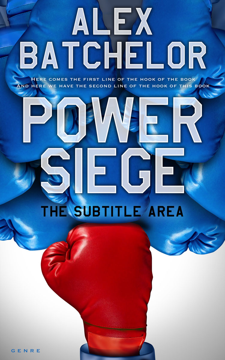 2D view of Premade Action & Adventure Book Cover - Tory Blue