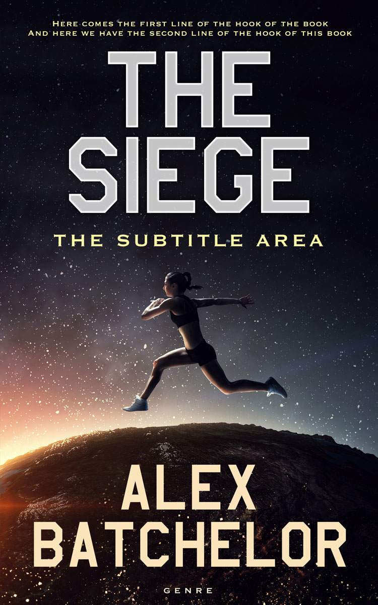 2D view of Premade Sports & Fitness Book Cover - Akaroa