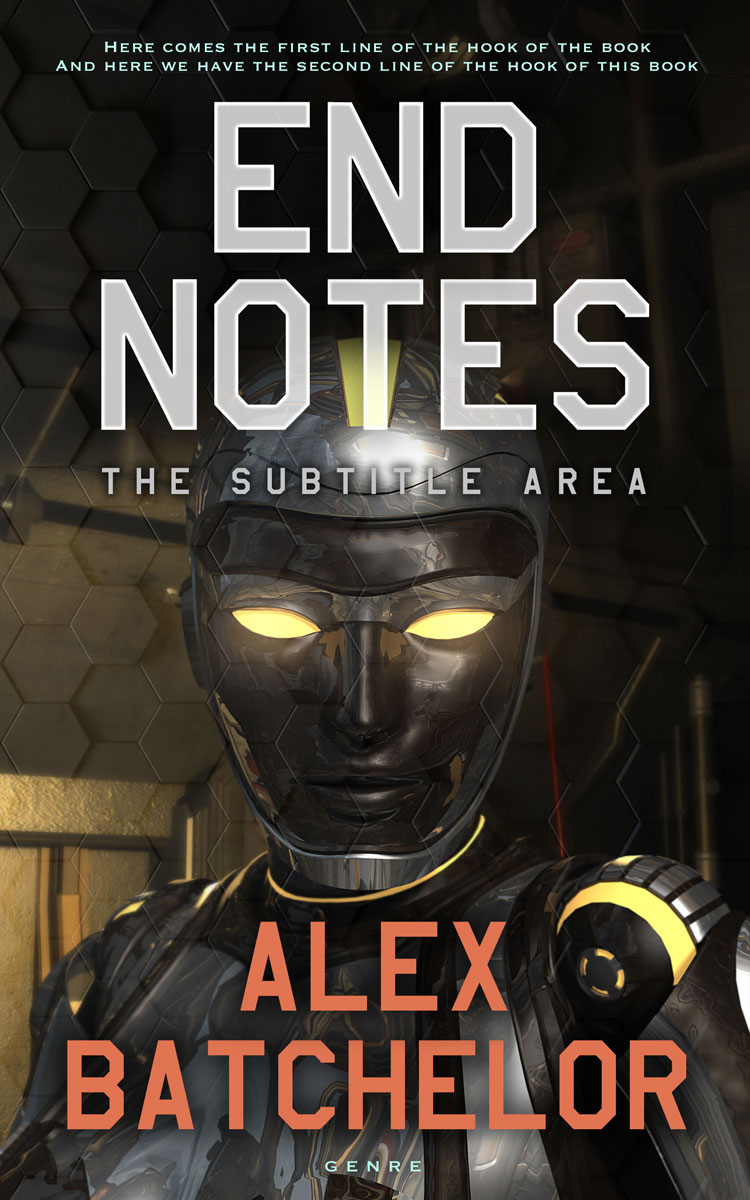 2D view of Premade Science Fiction Book Cover - Zeus