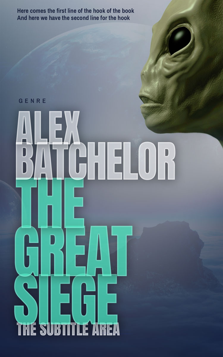 2D view of Premade Science Fiction Book Cover - Nevada