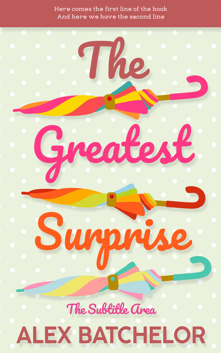 2D view of Premade Chick Lit Book Cover - Roman