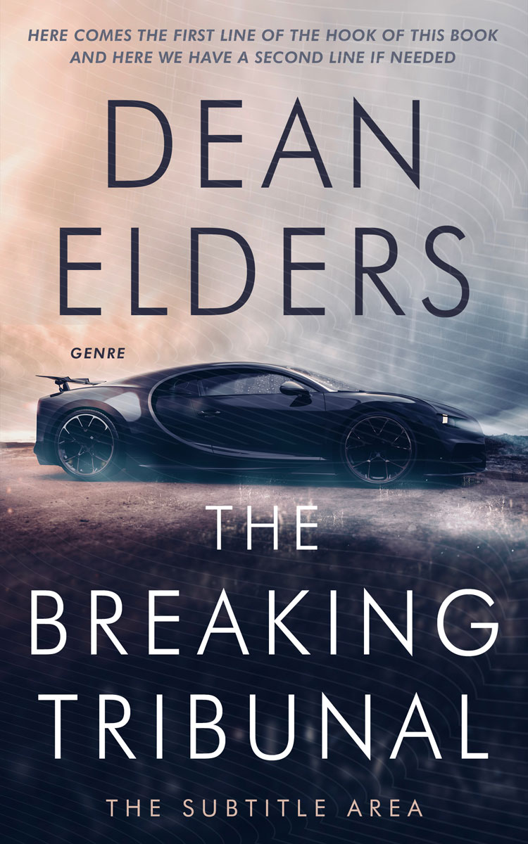 2D view of Premade Science Fiction Book Cover - Soft Amber