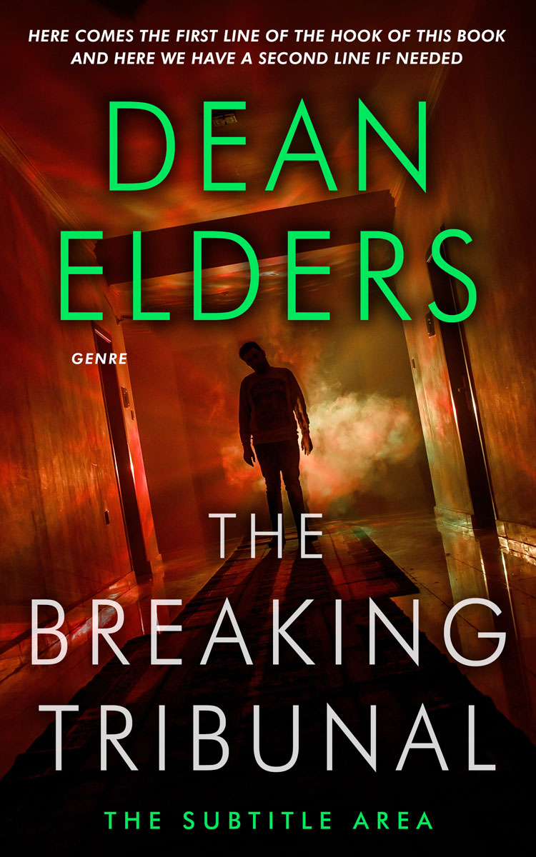 2D view of Premade Action & Adventure Book Cover - Rebel