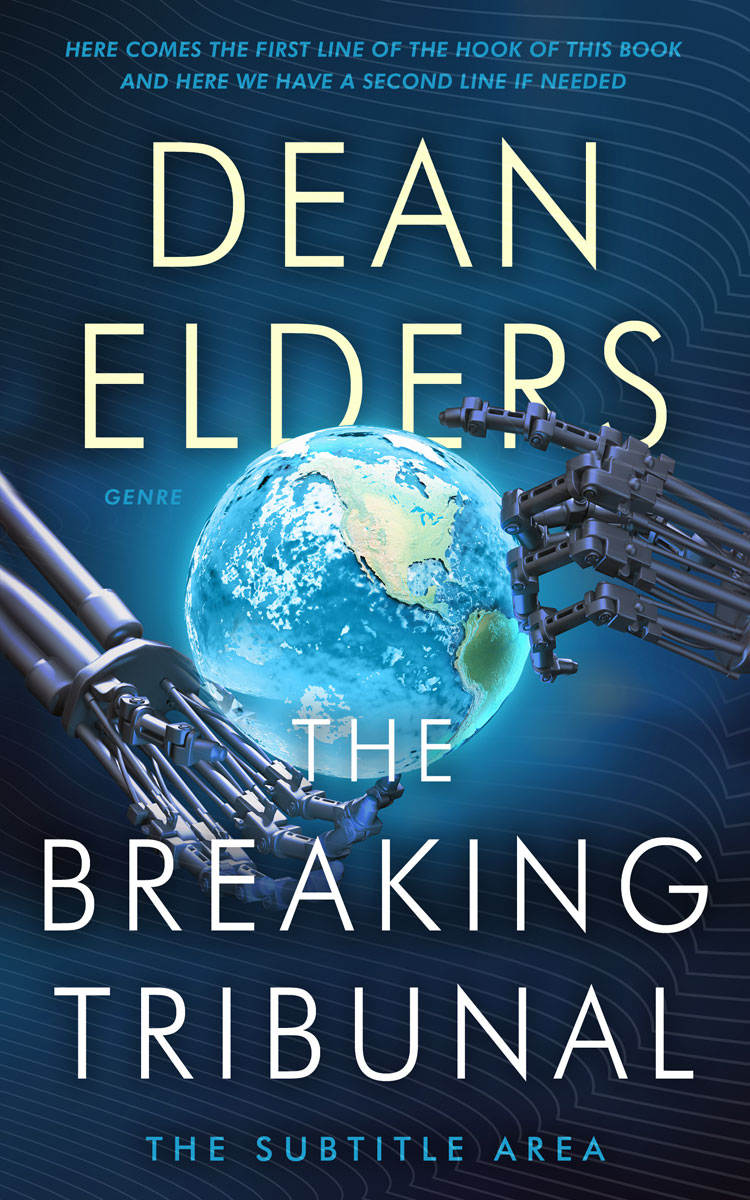 2D view of Premade Science Fiction Book Cover - Big Stone