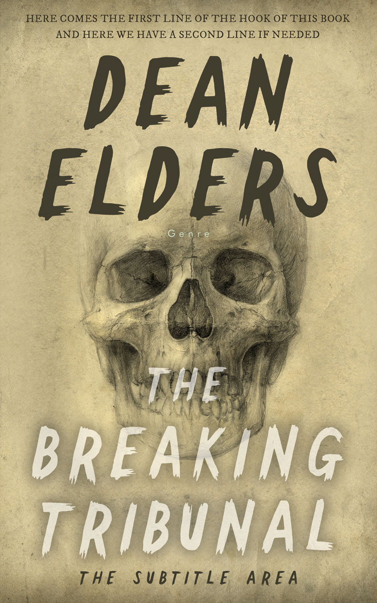 2D view of Premade Horror Book Cover - Indian Khaki