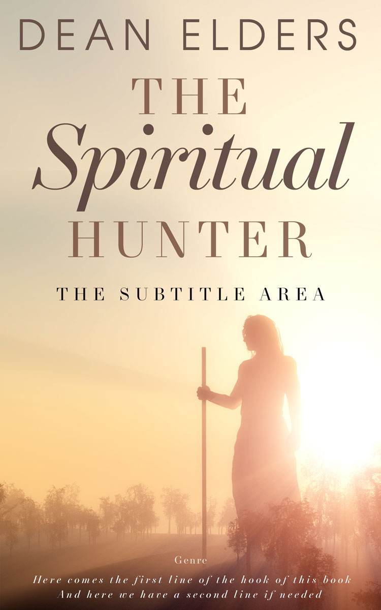 2D view of Premade Religion & Spirituality Book Cover - Chamois