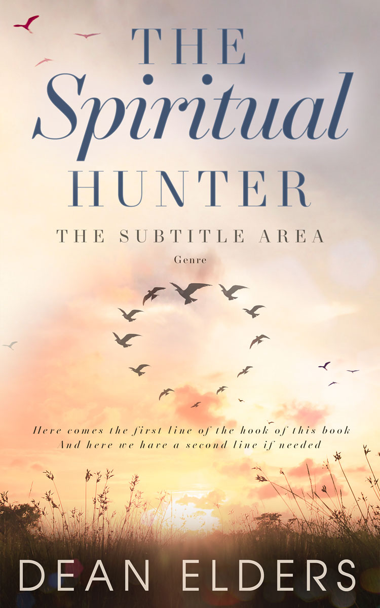 2D view of Premade Religion & Spirituality Book Cover - Almond