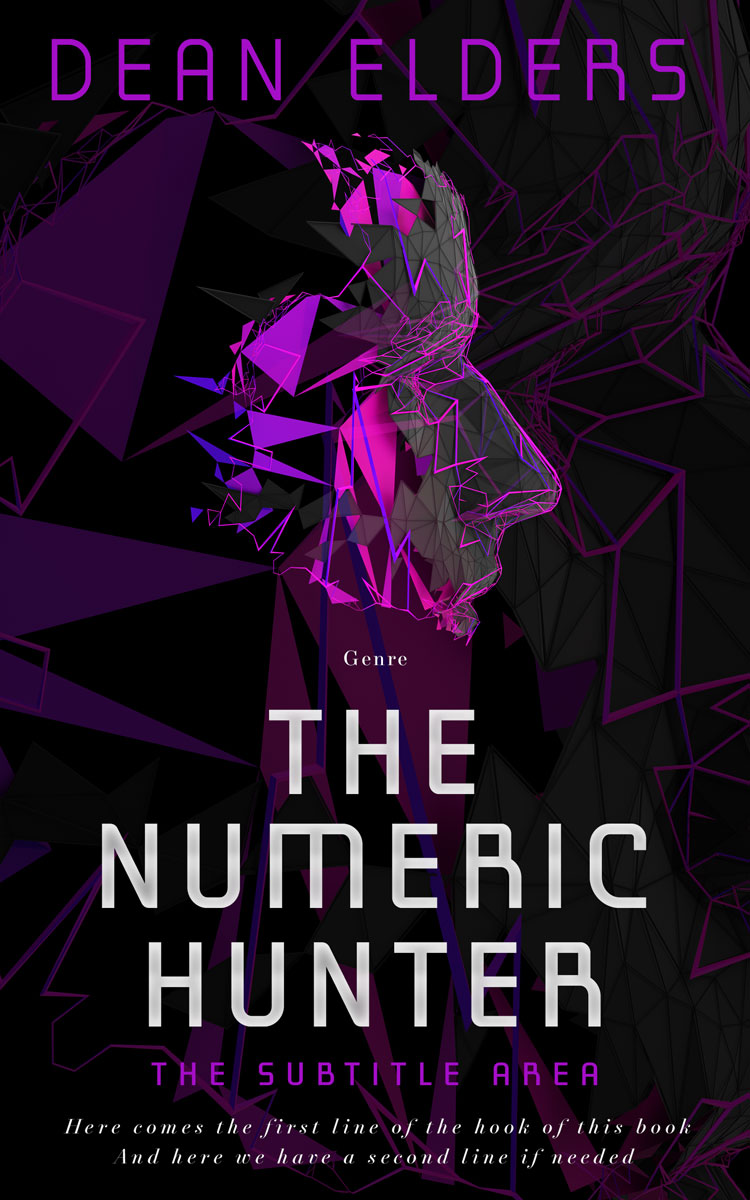 2D view of Premade Science Fiction Book Cover - Revolver