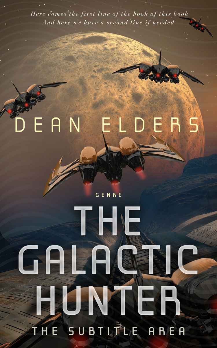 2D view of Premade Science Fiction Book Cover - Merlin