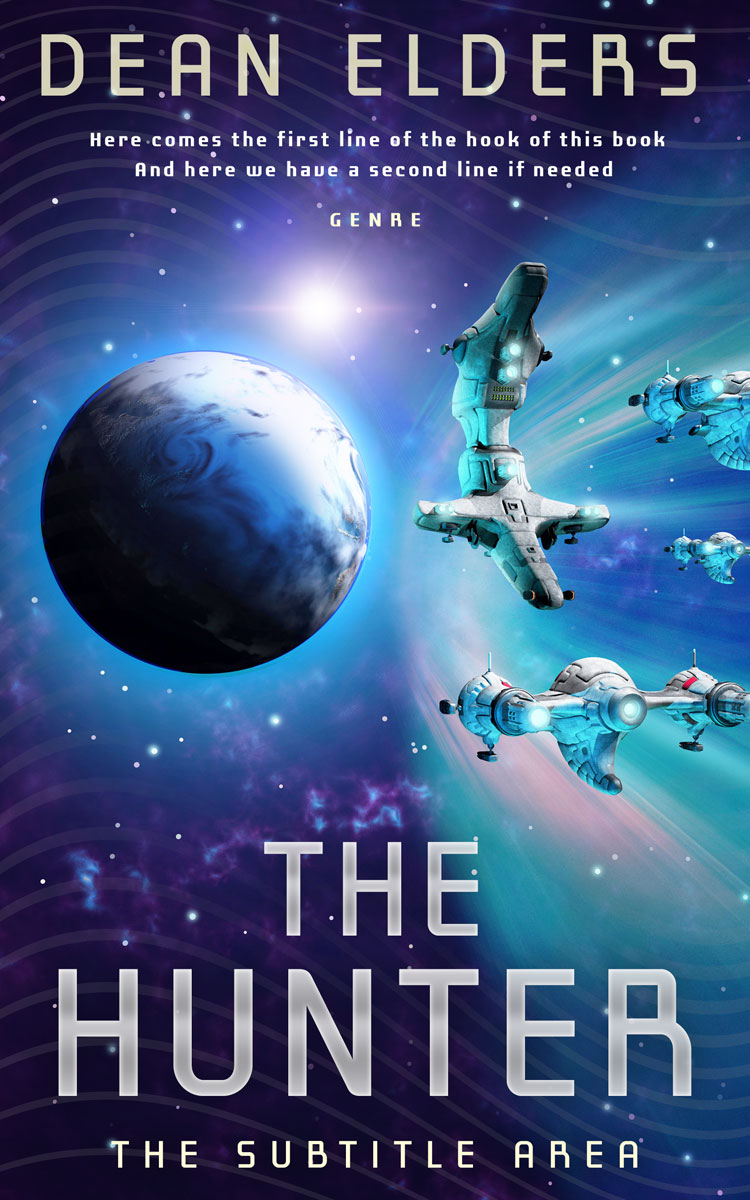 2D view of Premade Science Fiction Book Cover - Cloud Burst