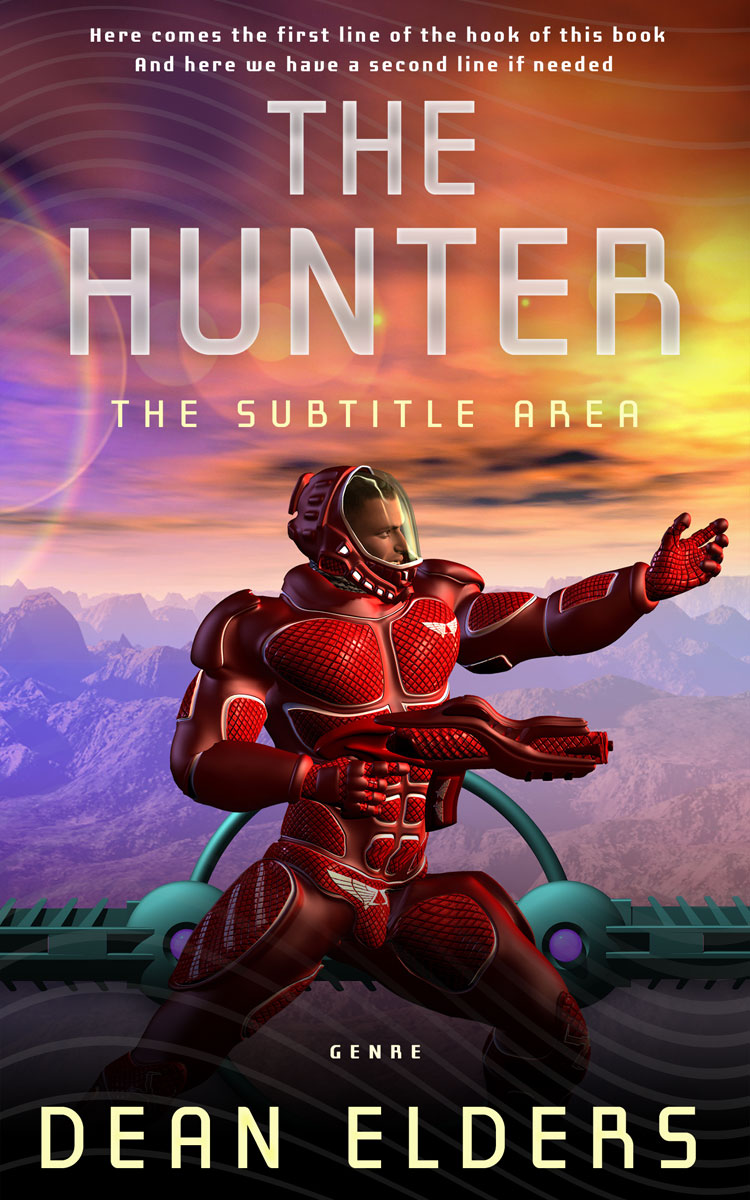 2D view of Premade Science Fiction Book Cover - Copper Rust