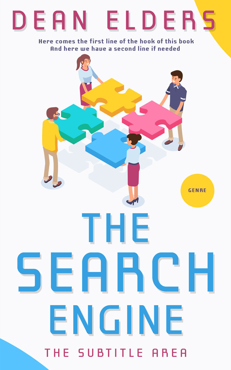 2D view of Premade Self-Improvement & Self-Help Book Cover - Alabaster