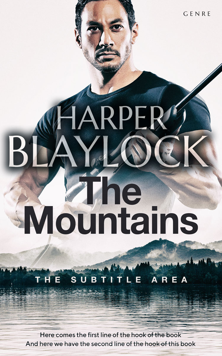 2D view of Premade Action & Adventure Book Cover - Mirage