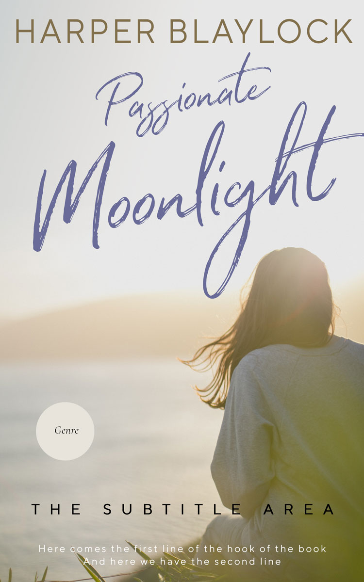 2D view of Premade Romance Book Cover - Timberwolf