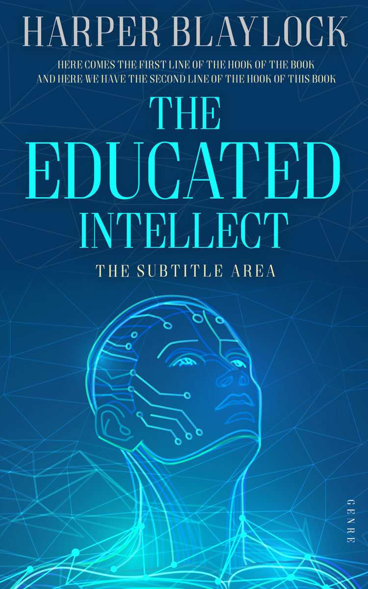 2D view of Premade Science Fiction Book Cover - Catalina Blue