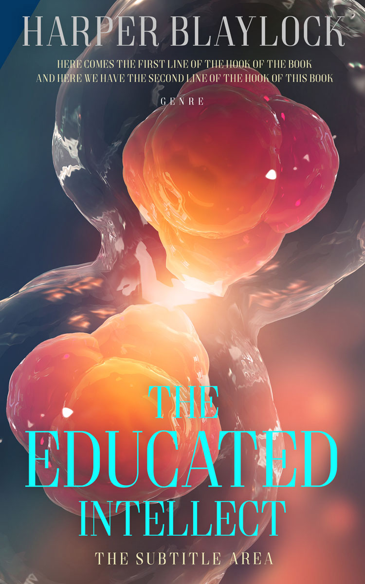 2D view of Premade Abstract Book Cover - Matrix