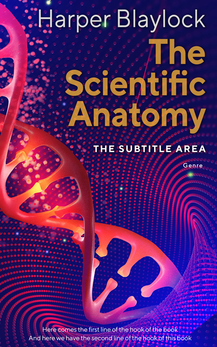 2D view of Premade Abstract Book Cover - Cabaret