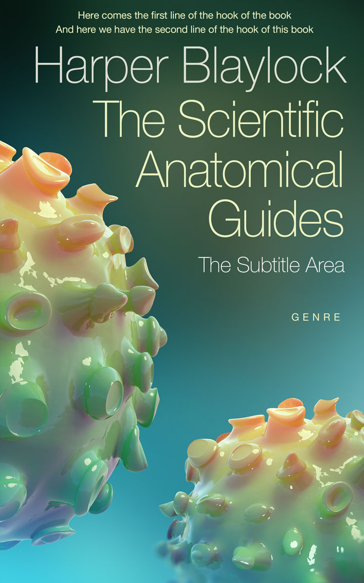 2D view of Premade Science & Nature Book Cover - Mineral Green