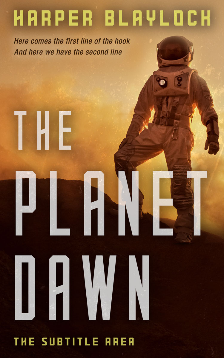 2D view of Premade Science Fiction Book Cover - Wood Bark