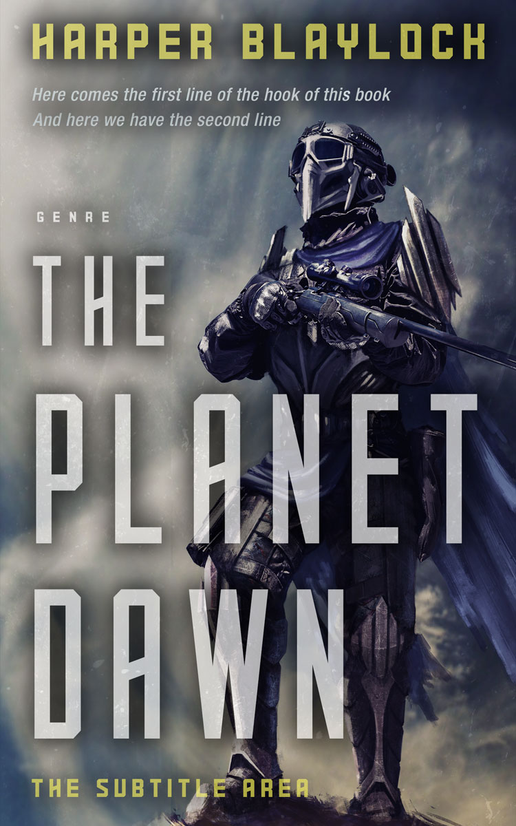 2D view of Premade Science Fiction Book Cover - Tuna