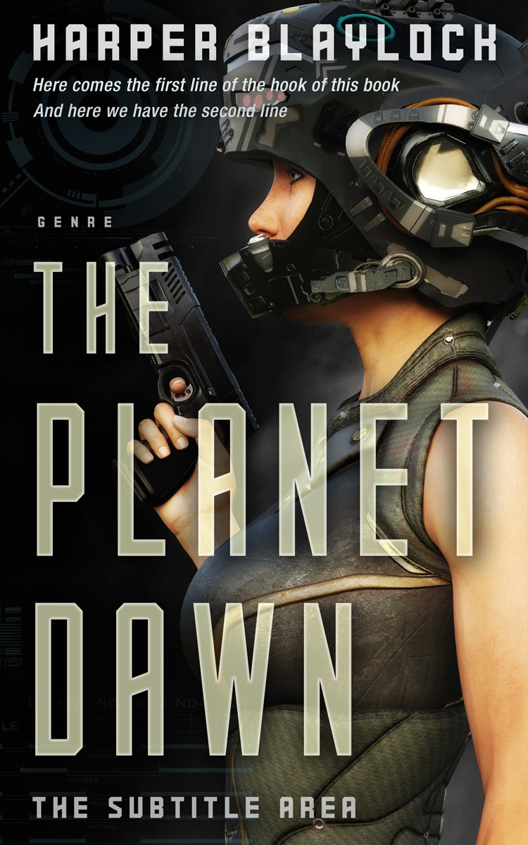 2D view of Premade Science Fiction Book Cover - Rodeo Dust