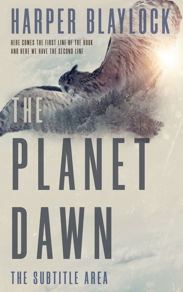 2D view of Premade Mystery & Thriller & Suspense Book Cover - Swirl