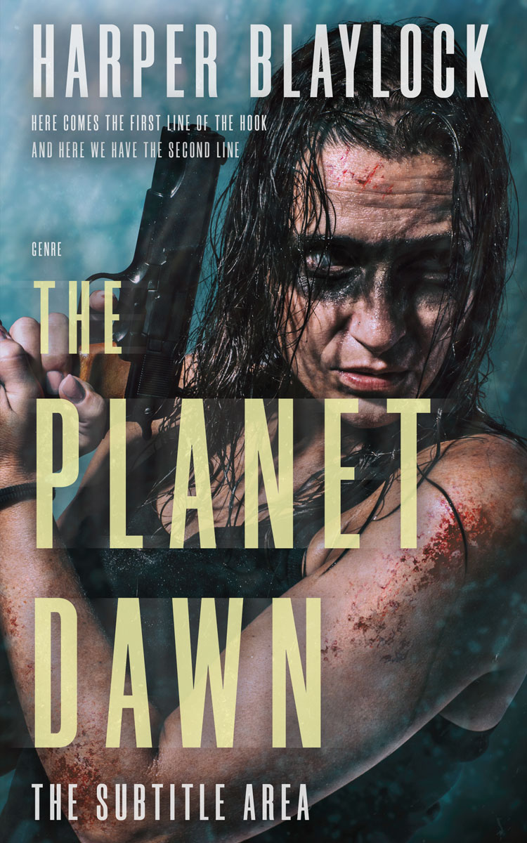 2D view of Premade Mystery & Thriller & Suspense Book Cover - Outer Space