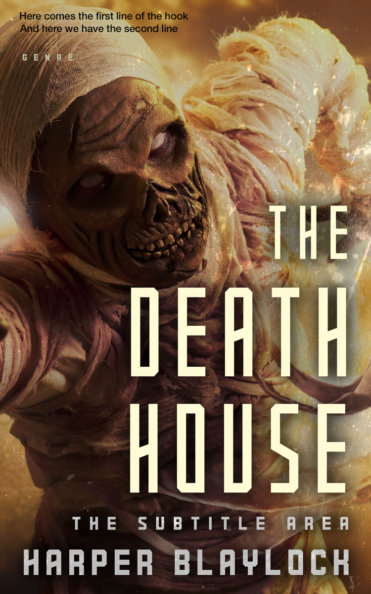 2D view of Premade Horror Book Cover - Cork