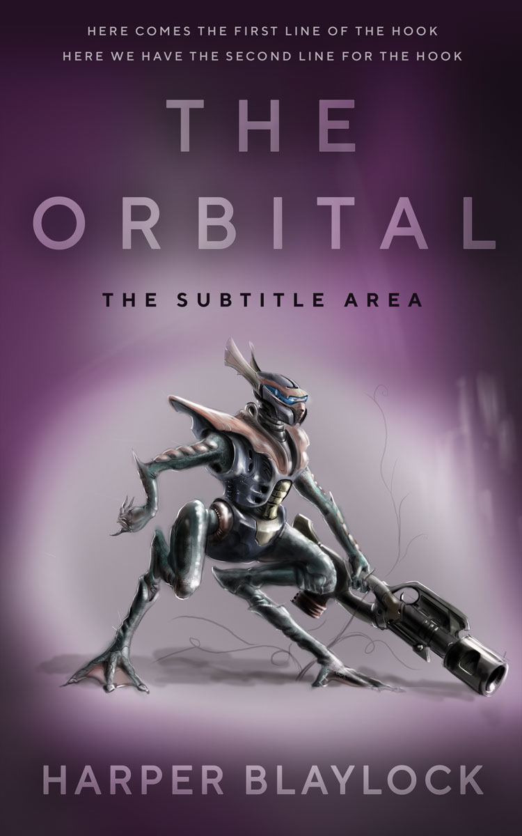 2D view of Premade Science Fiction Book Cover - Thunder