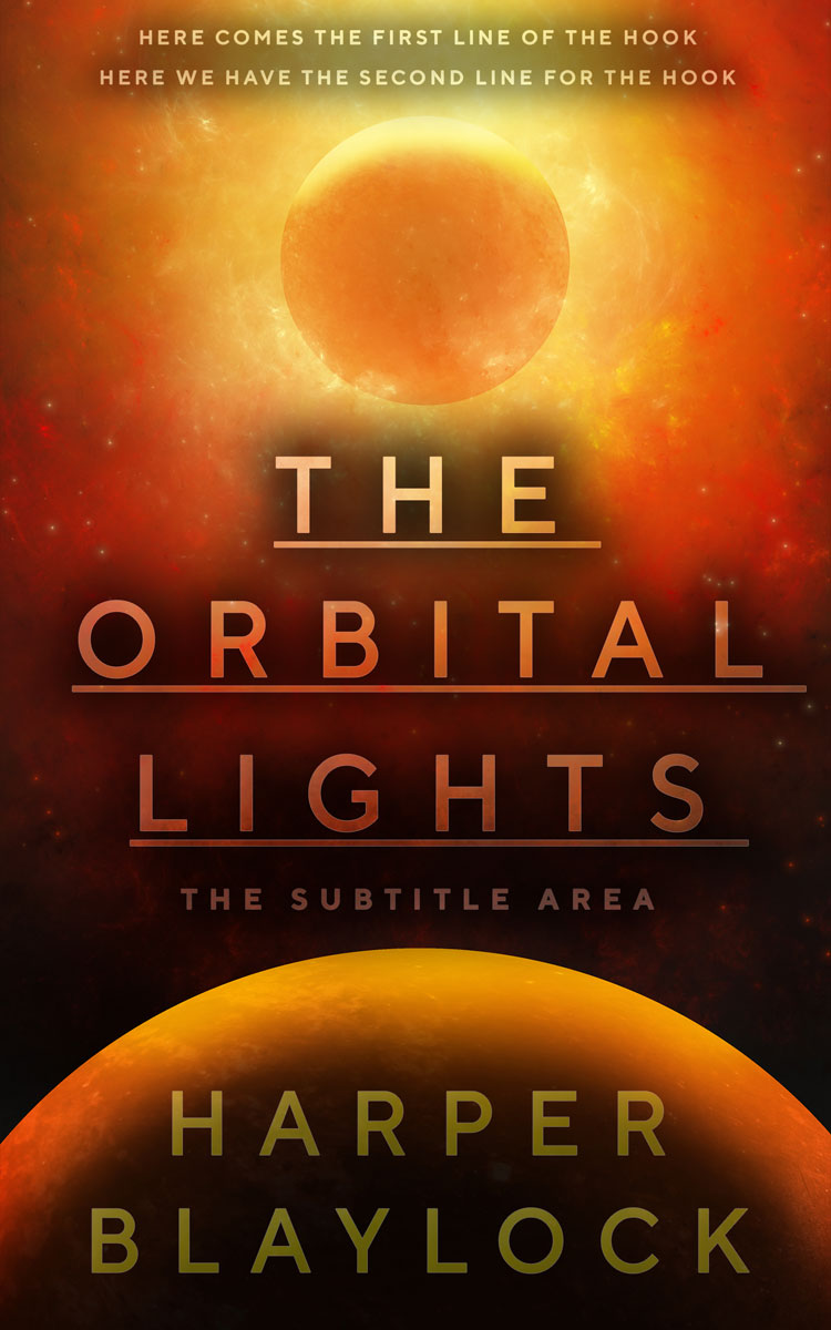 2D view of Premade Science Fiction Book Cover - Zest