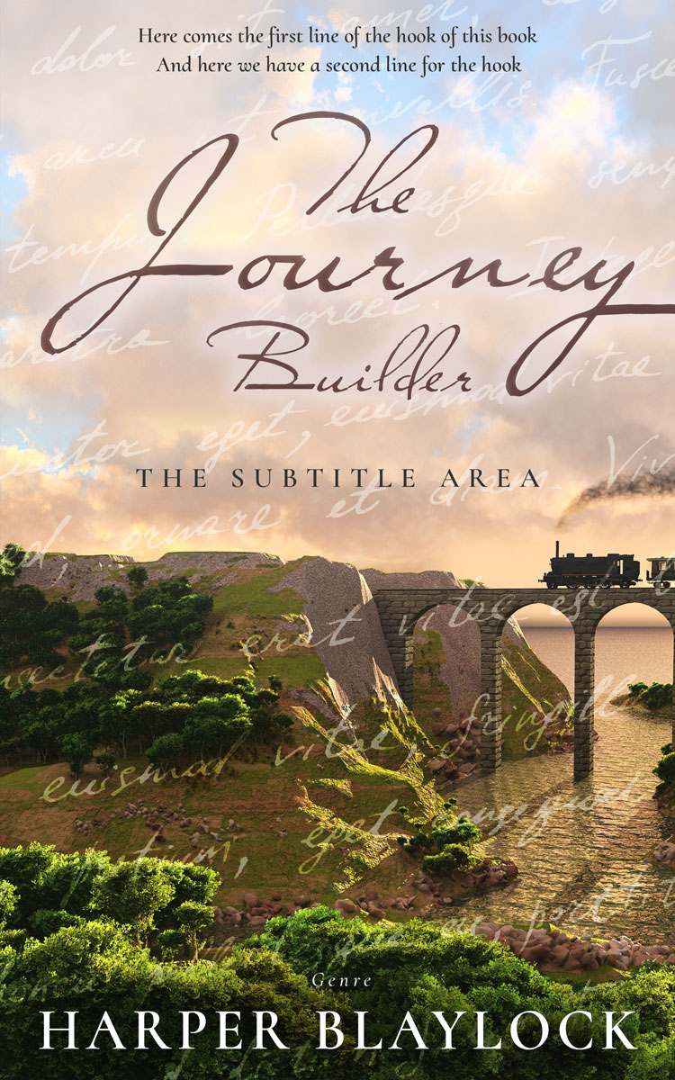 2D view of Premade Travel Book Cover - Lisbon Brown