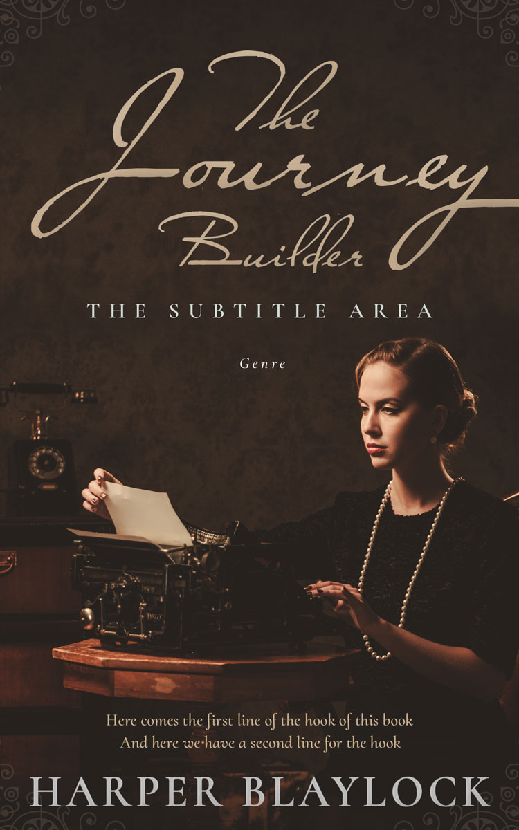 2D view of Premade Romance Book Cover - Cocoa Brown