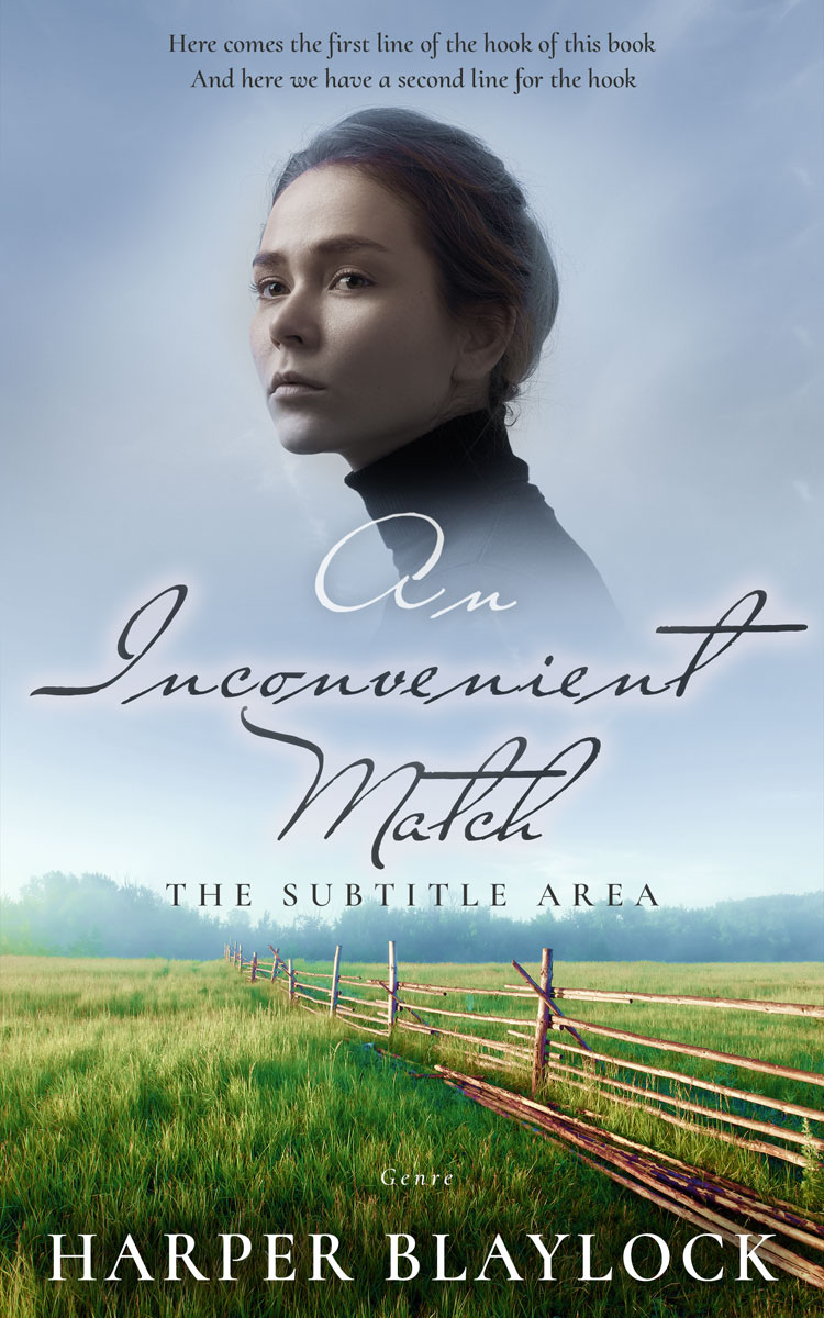 2D view of Premade Romance Book Cover - Heather