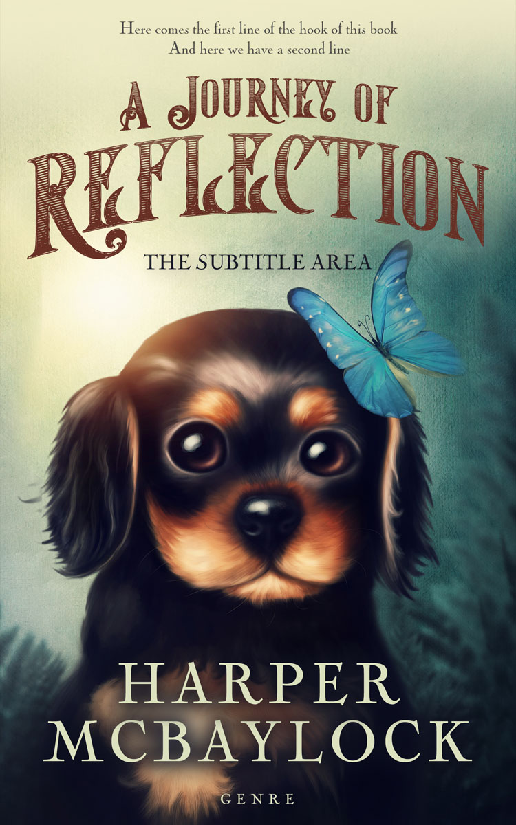 2D view of Premade Children's Book Cover - Beryl Green