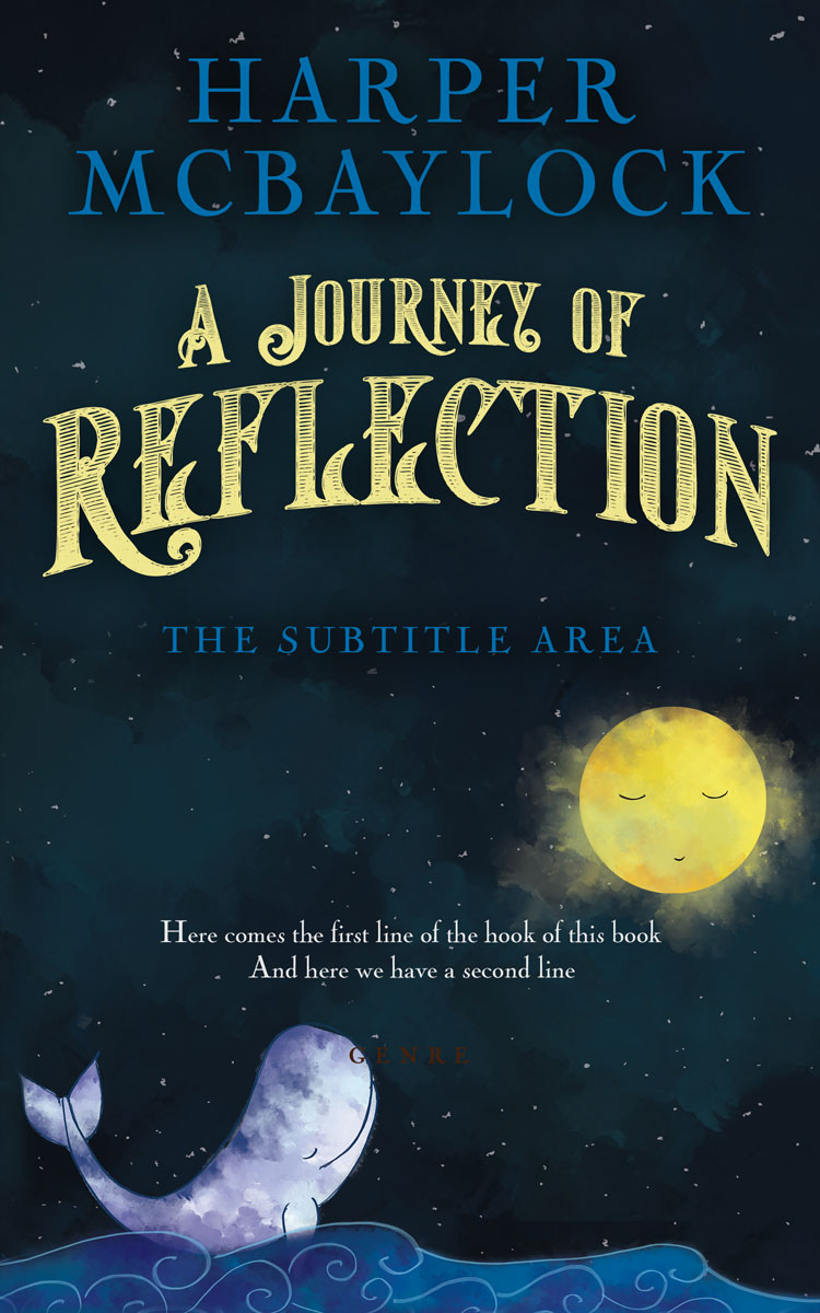 2D view of Premade Abstract Book Cover - Gable Green