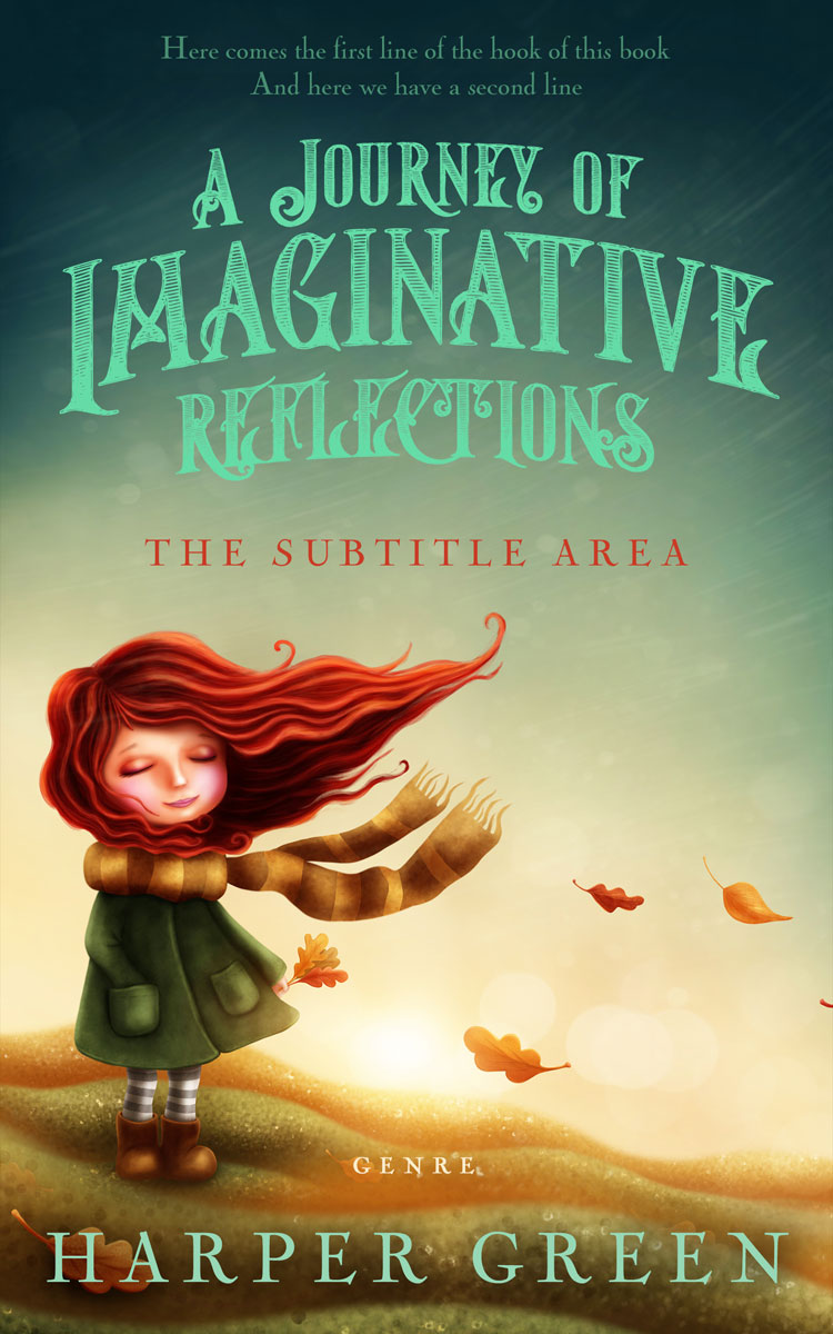 2D view of Premade Fantasy Book Cover - Yuma