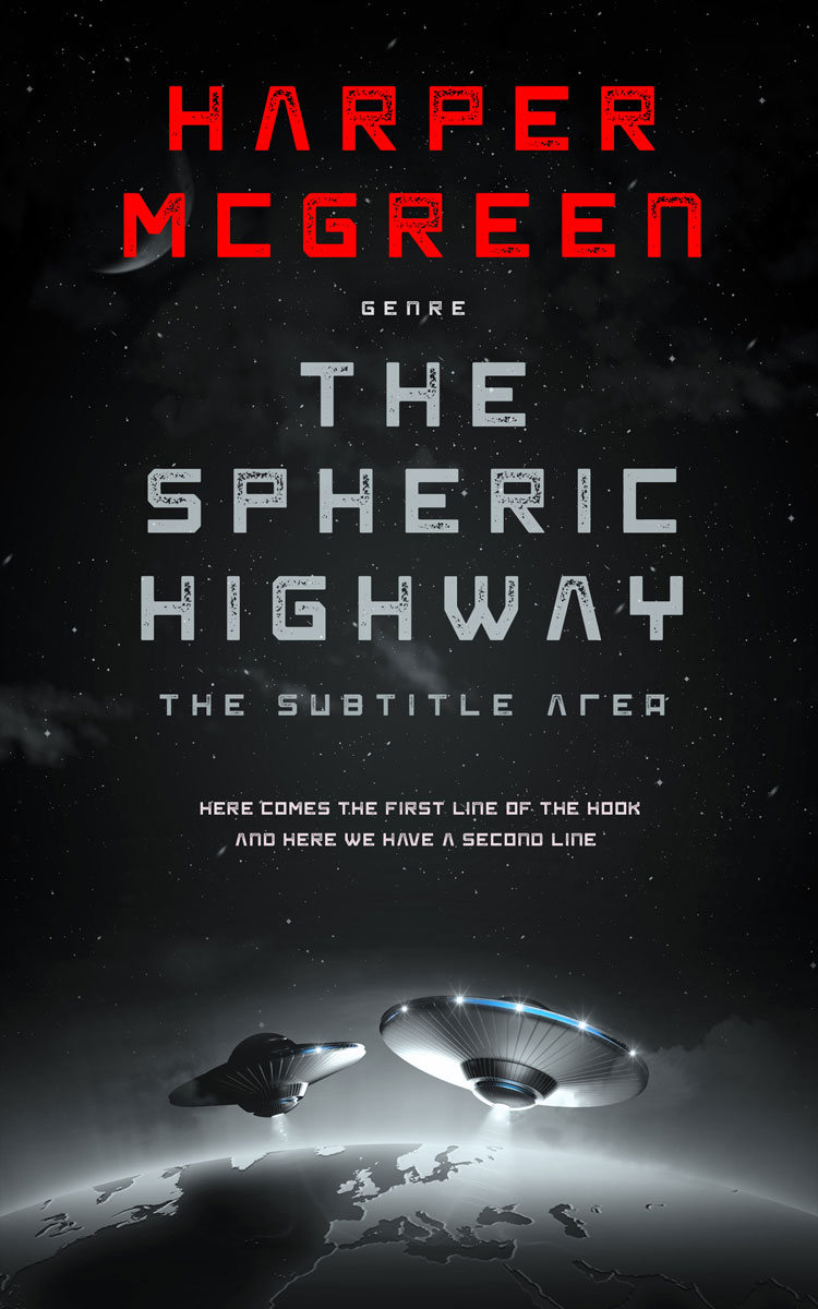 2D view of Premade Science Fiction Book Cover - Woodsmoke