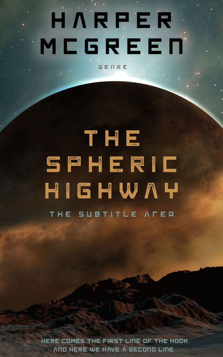 2D view of Premade Science Fiction Book Cover - Zeus