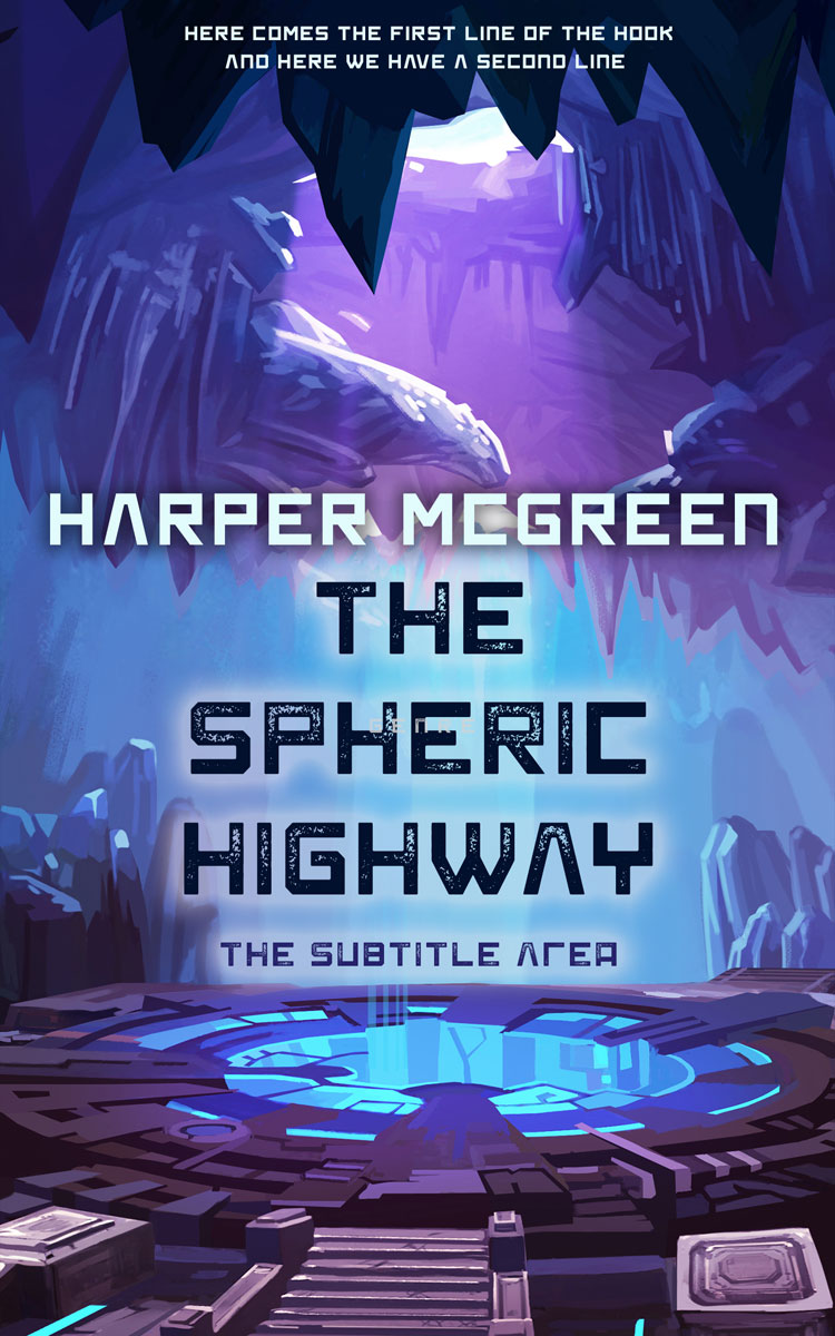 2D view of Premade Science Fiction Book Cover - East Bay