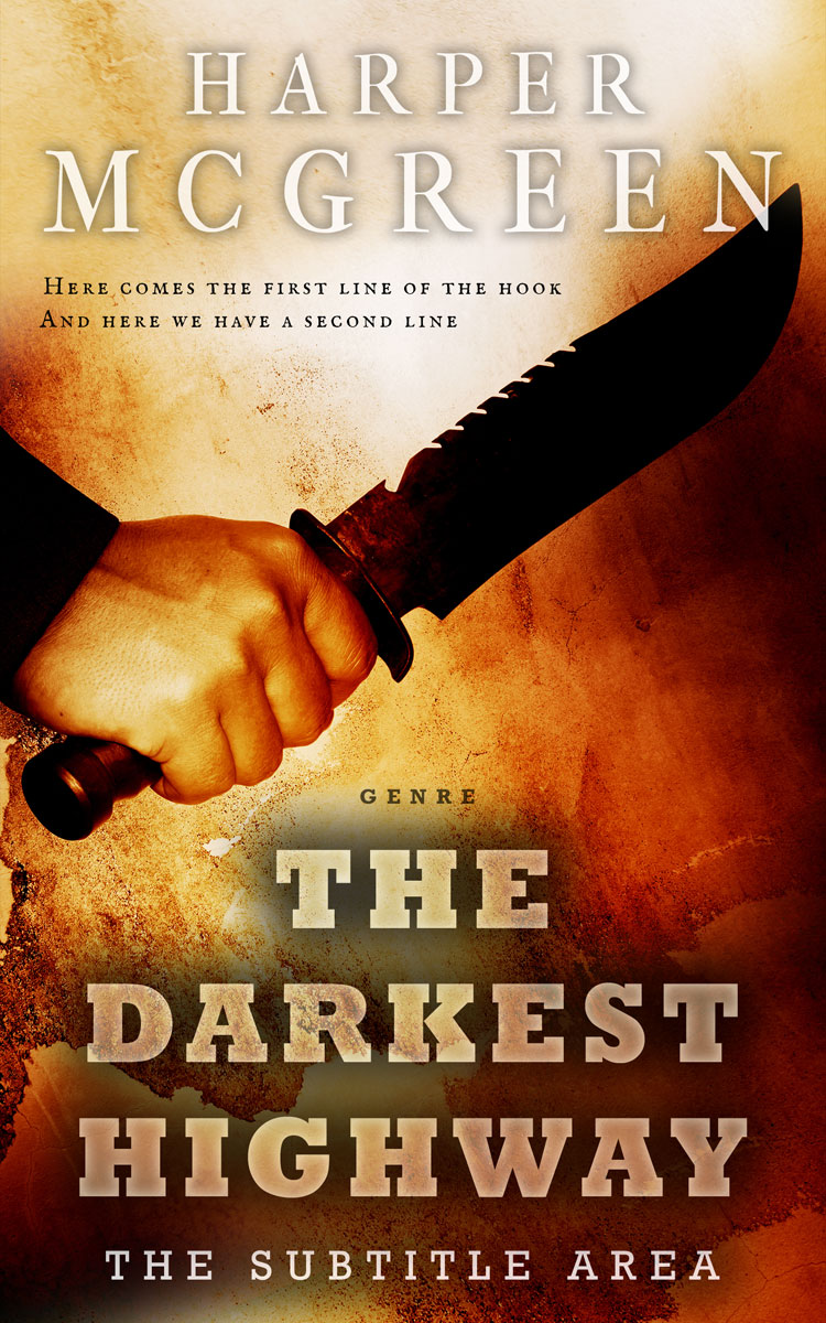 2D view of Premade Mystery & Thriller & Suspense Book Cover - Wood Bark