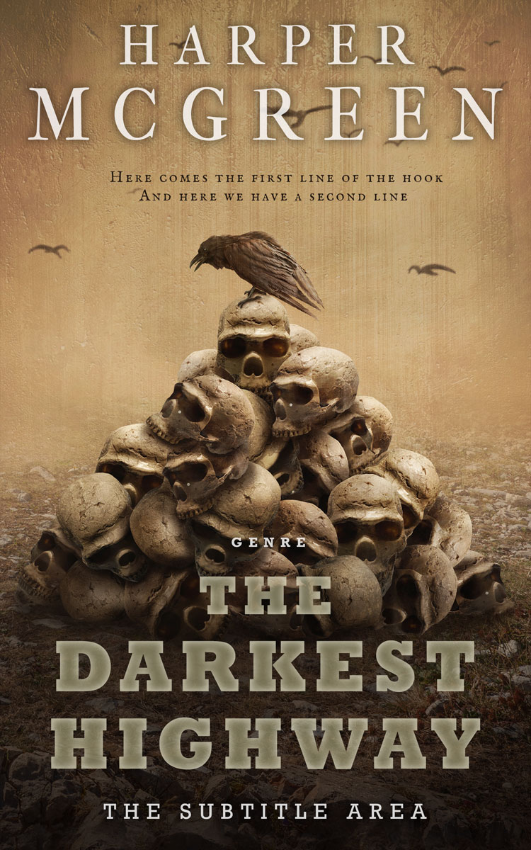 2D view of Premade Horror Book Cover - Barley Corn