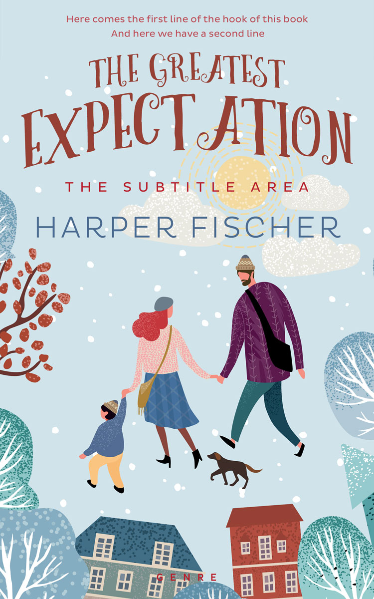 2D view of Premade Chick Lit Book Cover - Geyser