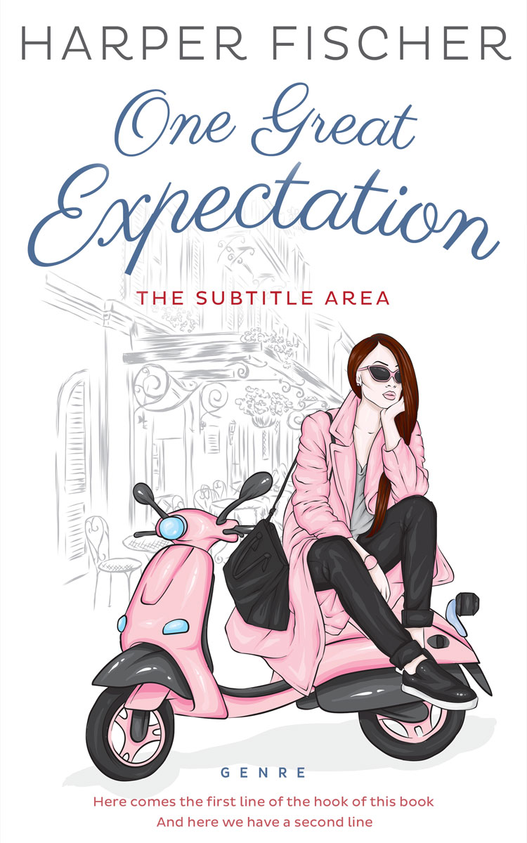 2D view of Premade Chick Lit Book Cover - Twilight