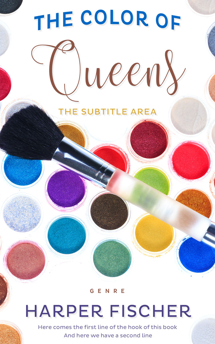 2D view of Premade Chick Lit Book Cover - Bon Jour