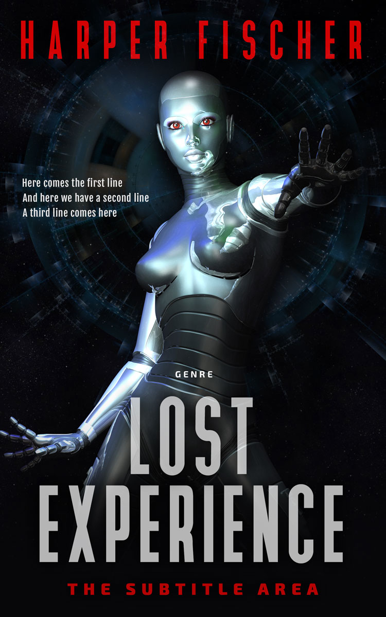 2D view of Premade Science Fiction Book Cover - Bunker