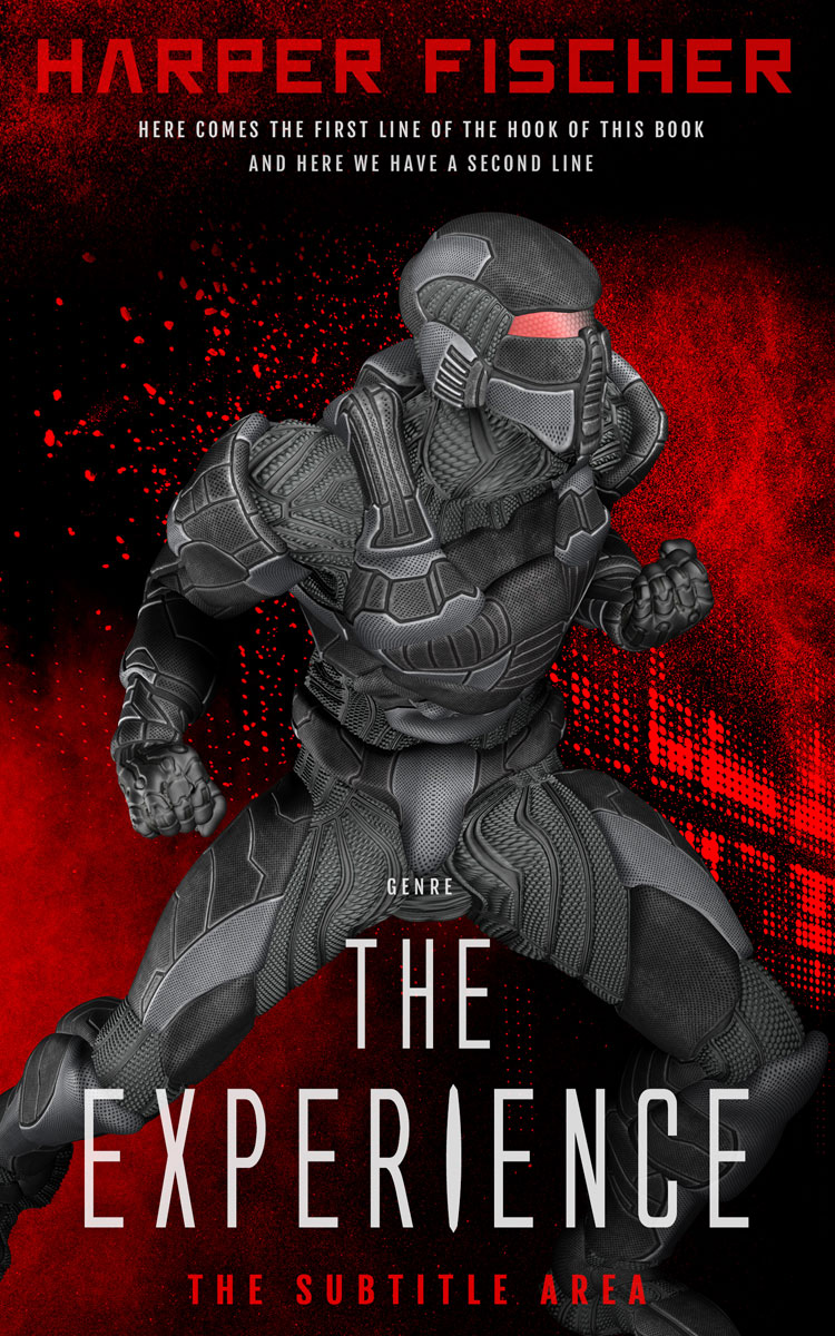 2D view of Premade Science Fiction Book Cover - Cocoa Brown