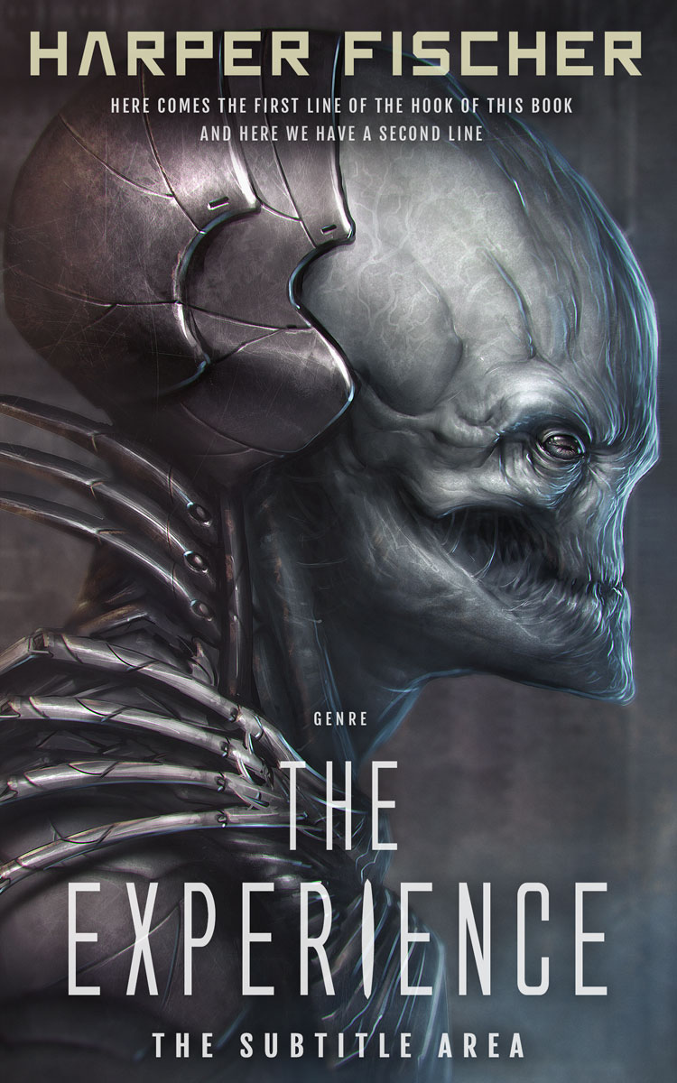 2D view of Premade Science Fiction Book Cover - Tuna