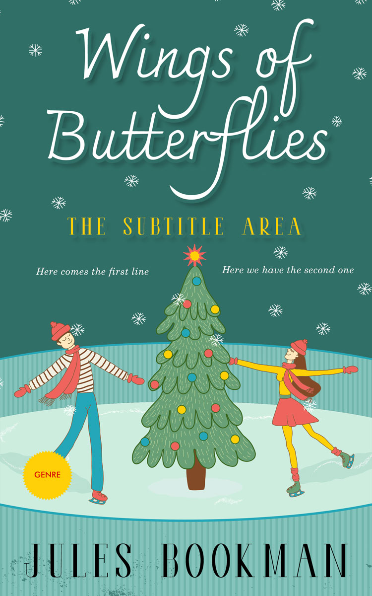 2D view of Premade Romance Book Cover - Faded Jade